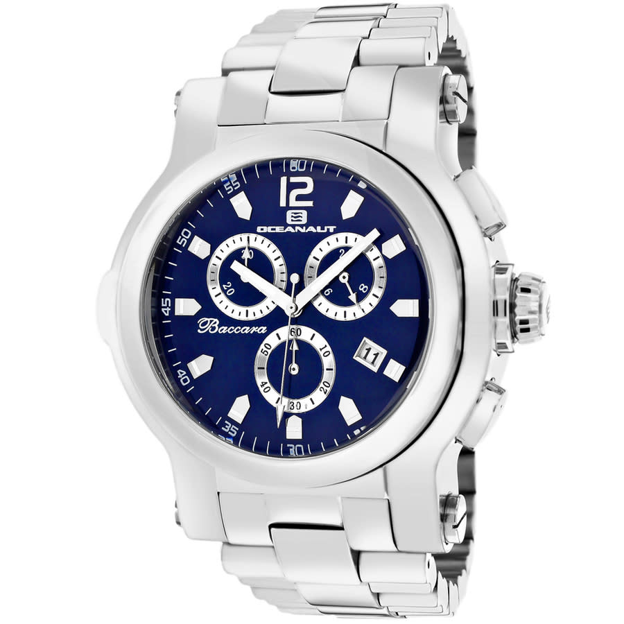Oceanaut Baccara Xl Blue Dial Mens Watch Oc0822 In Blue
