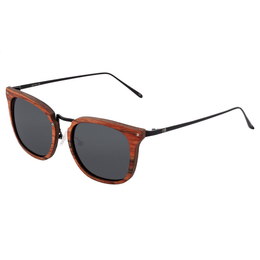 Earth Nosara Square Unisex Sunglasses Esg047rb In Black