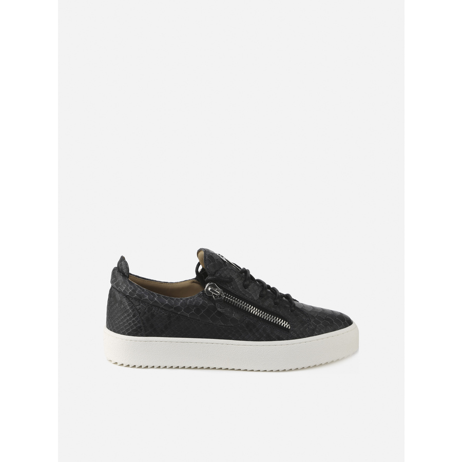 GIUSEPPE ZANOTTI FRANKIE MENS BLACK SNEAKERS