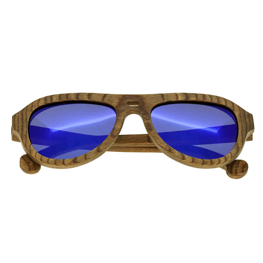 Shop Spectrum Marzo Wood Sunglasses In Blue / Brown / Spring