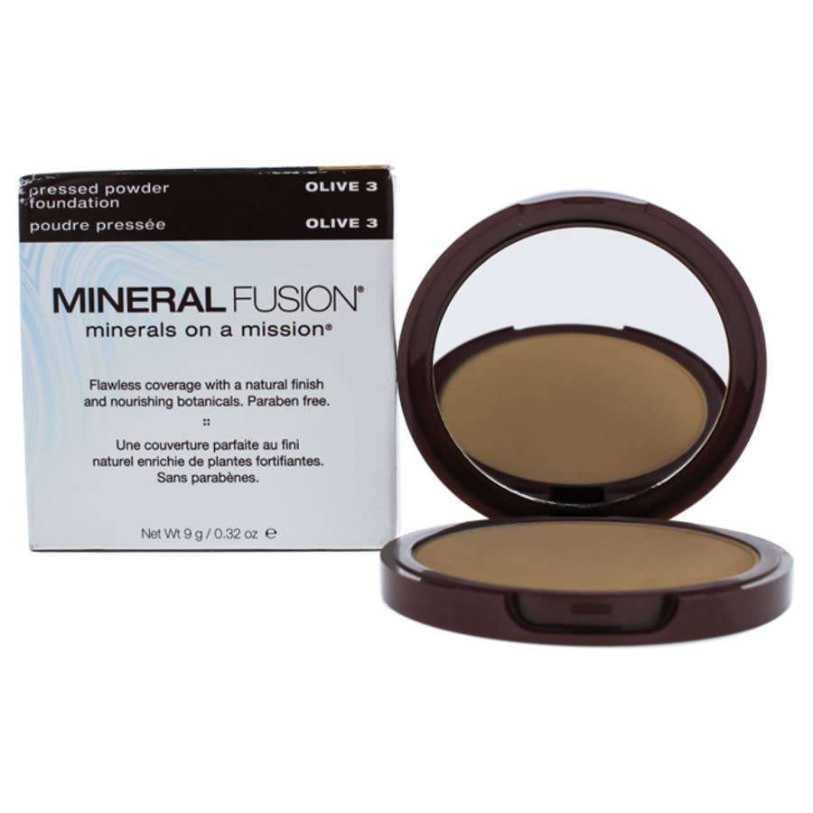 Click to view more detailed imagery on our partner's website Mineral Fusion Pressed Powder Foundation - 03 Olive By For Women - 0.32 oz Foundation In Green