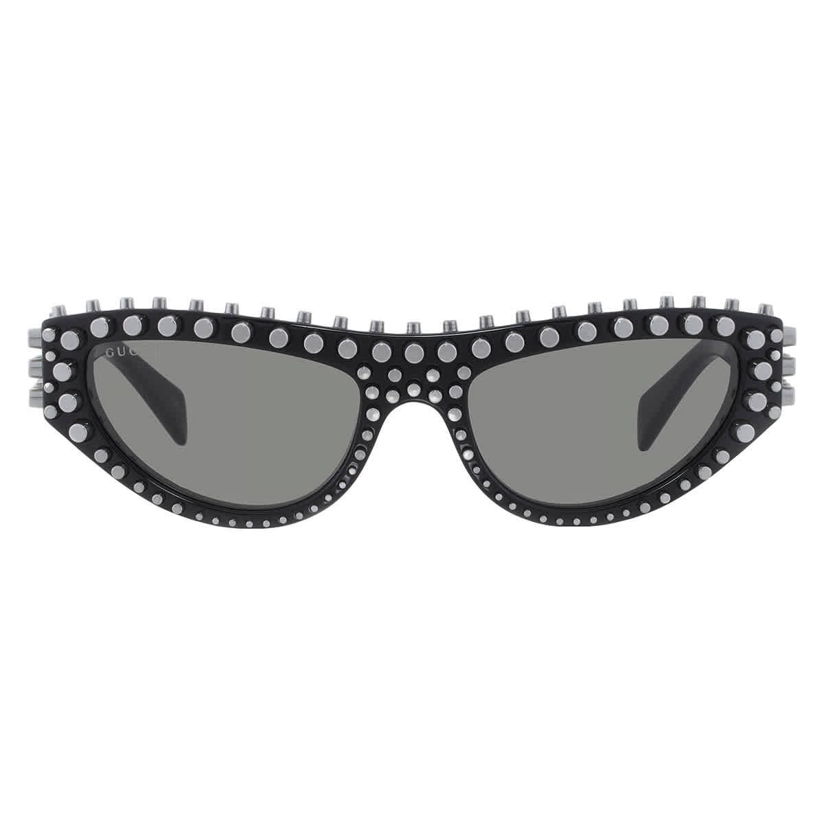 Gucci Grey Cat Eye Ladies Sunglasses GG1919S 005 55