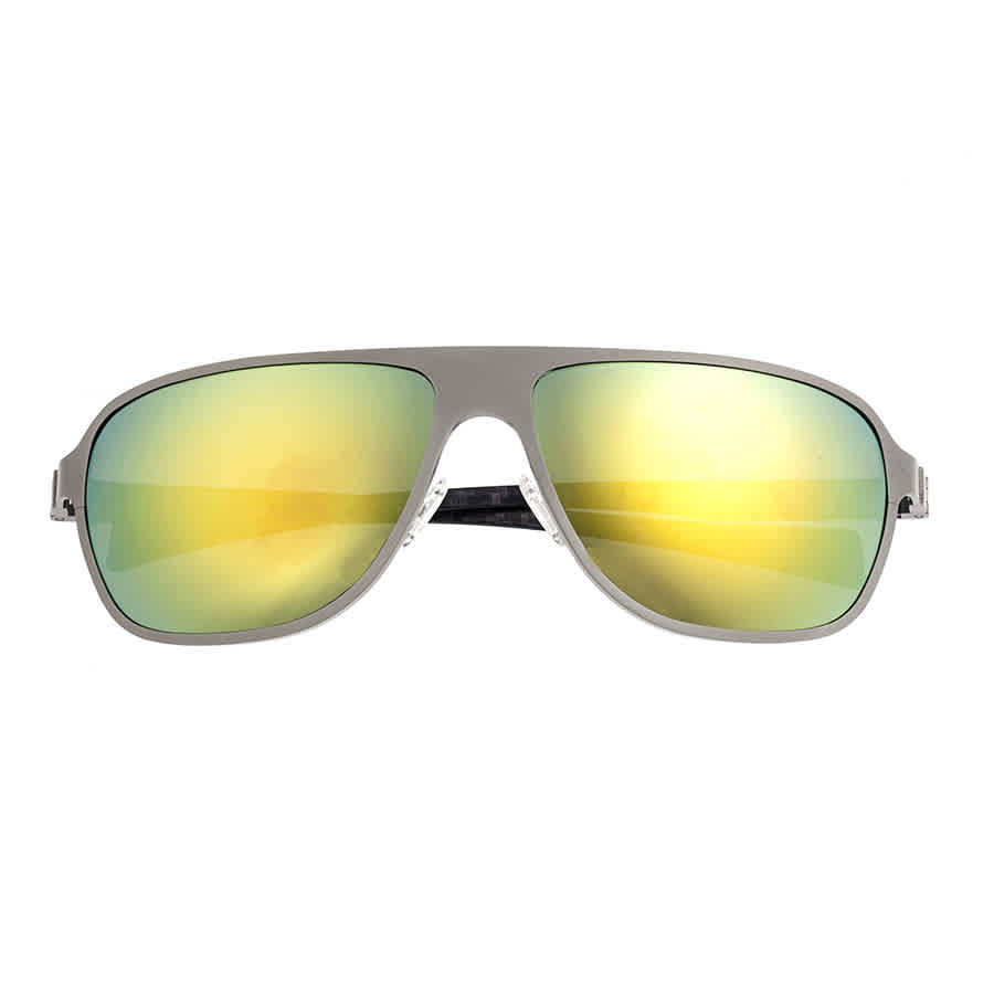 Breed Atmosphere Titanium Sunglasses In Green,gunmetal