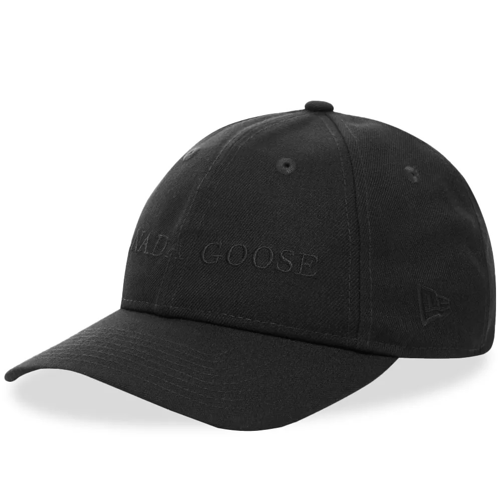 CANADA GOOSE CANADA GOOSE BLACK WORDMARK ADJUSTABLE CAP