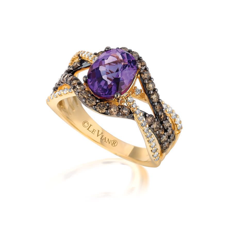 Le Vian Ladies Grand Sample Sale Ring In 14k Honey Gold In Yellow