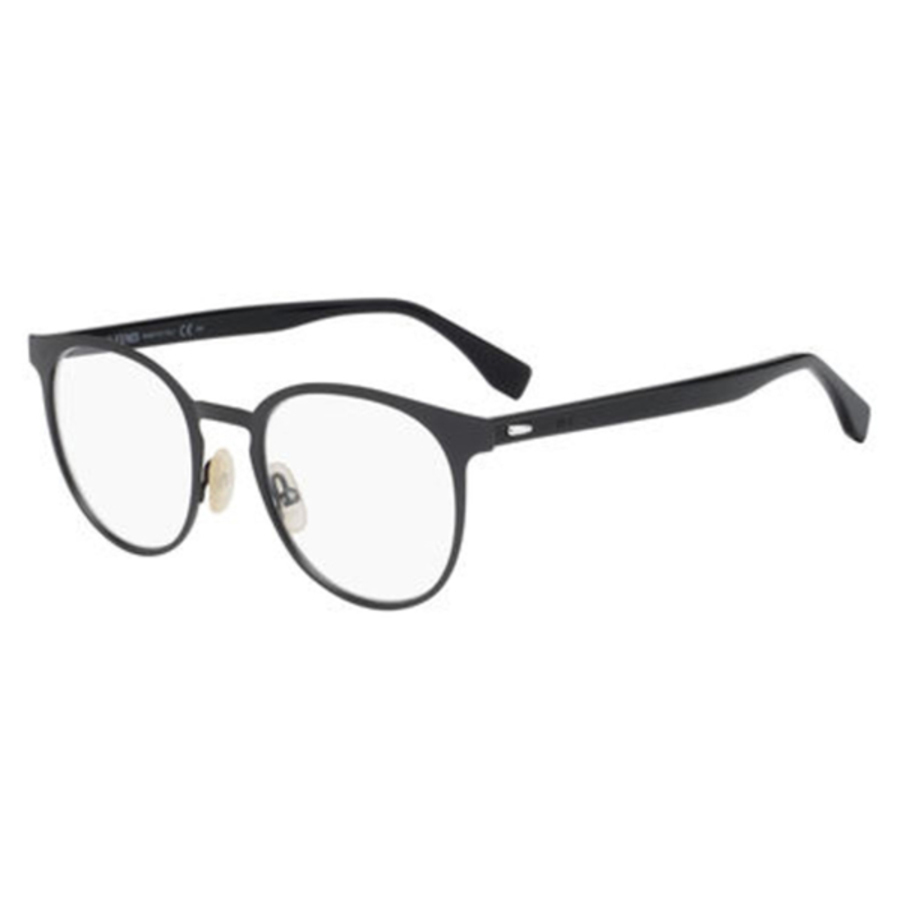 Fendi Mens Grey Oval Eyeglass Frames Ff M0009 0fre 50