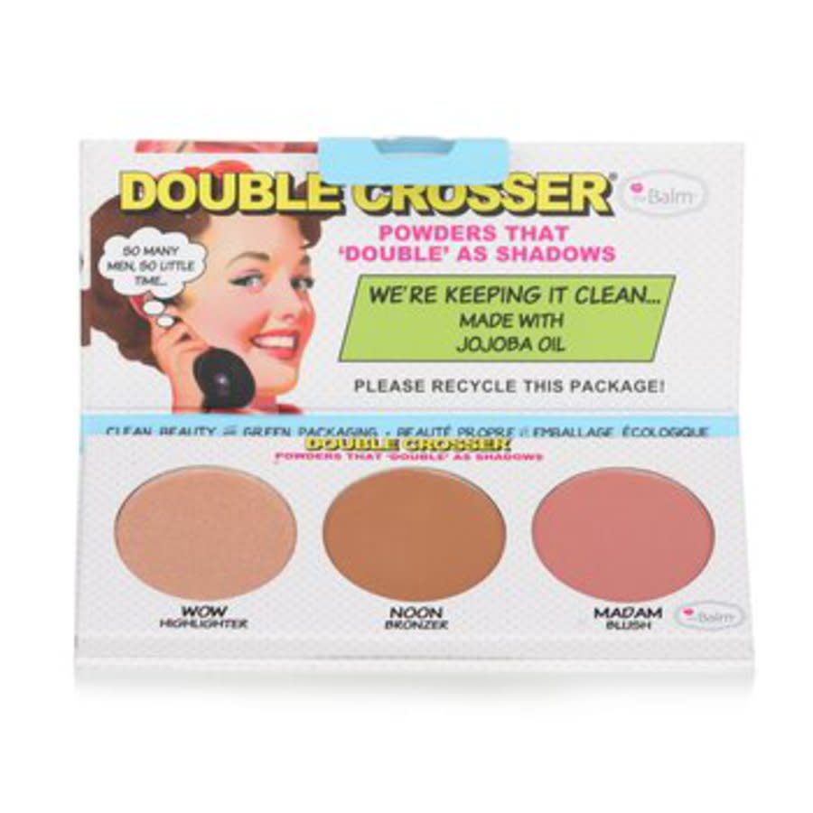 The Balm Ladies Double Crosser 0.29 oz Makeup 681619818974 In Bronze / Champagne / Gold