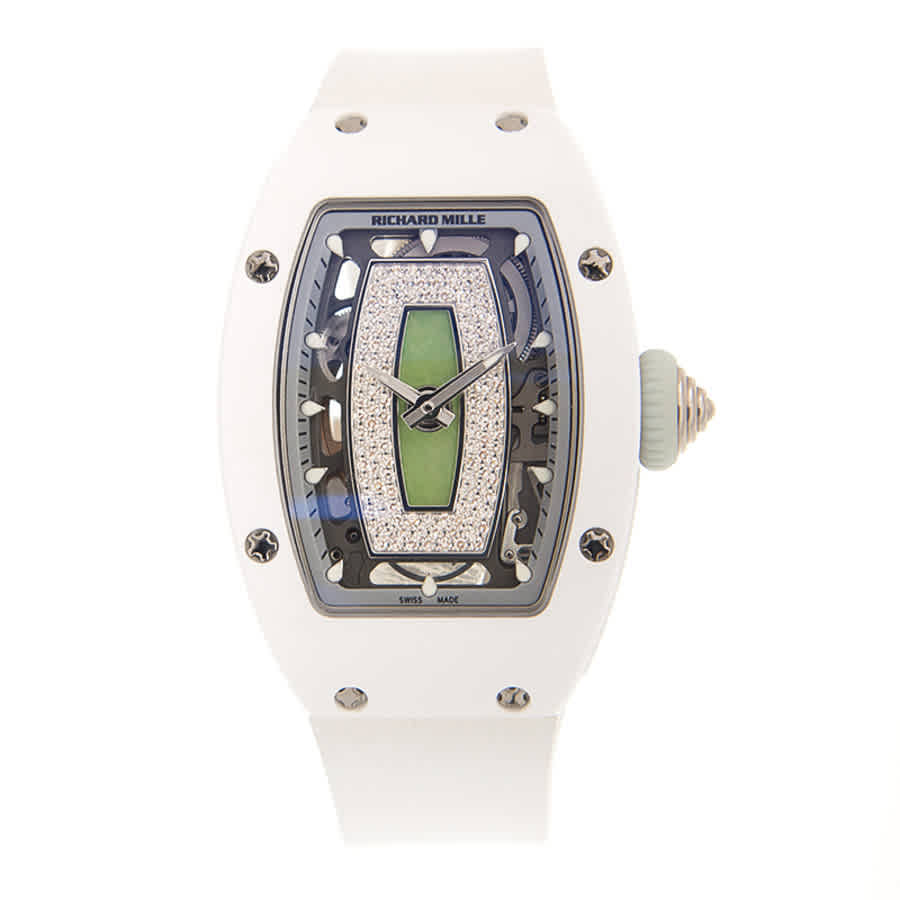 Shop Richard Mille Rm 07-01 Automatic Ladies Watch Rm07-01 Wg-atz Jade In Green / Jade / White