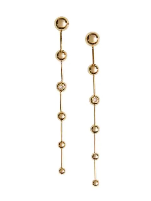 BURBERRY LADIES LONG GRADUATED BALL EARRINGS