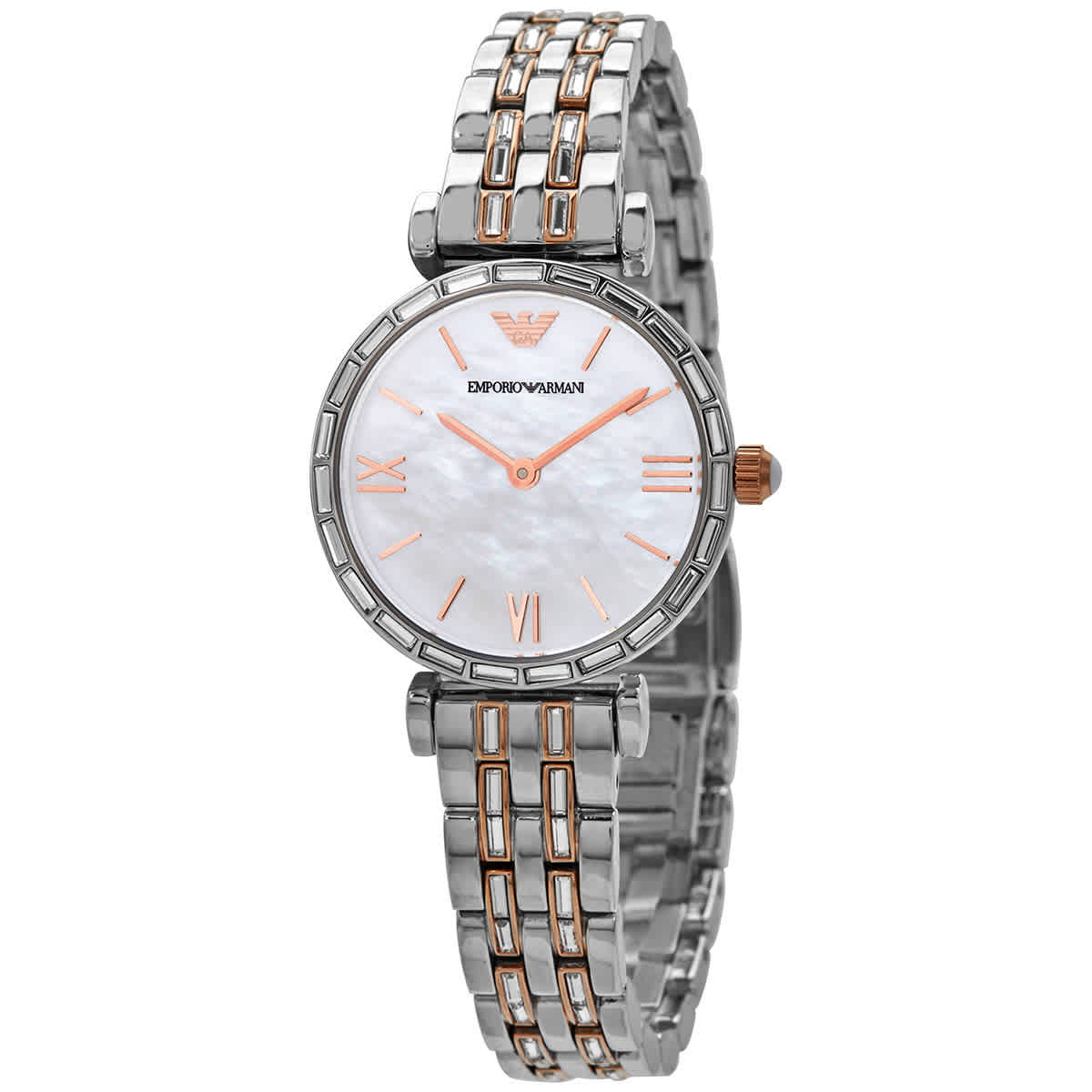 EMPORIO ARMANI EMPORIO ARMANI QUARTZ MOTHER OF PEARL DIAL LADIES WATCH AR11290