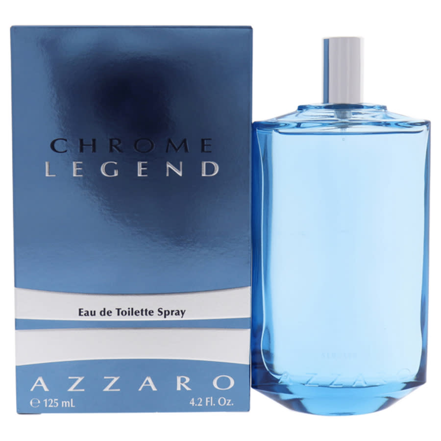 Azzaro Chrome Legend /  Edt Spray 4.2 oz (m) (125 Ml) In Silver Tone