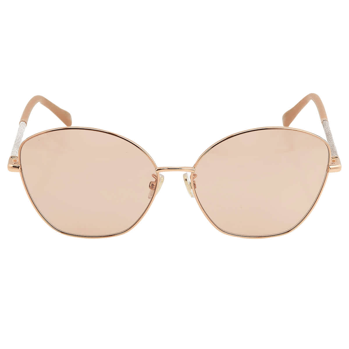 JIMMY CHOO JIMMY CHOO PINK CAT EYE LADIES SUNGLASSES MARILIA/G/SK 0BKU/2S 63