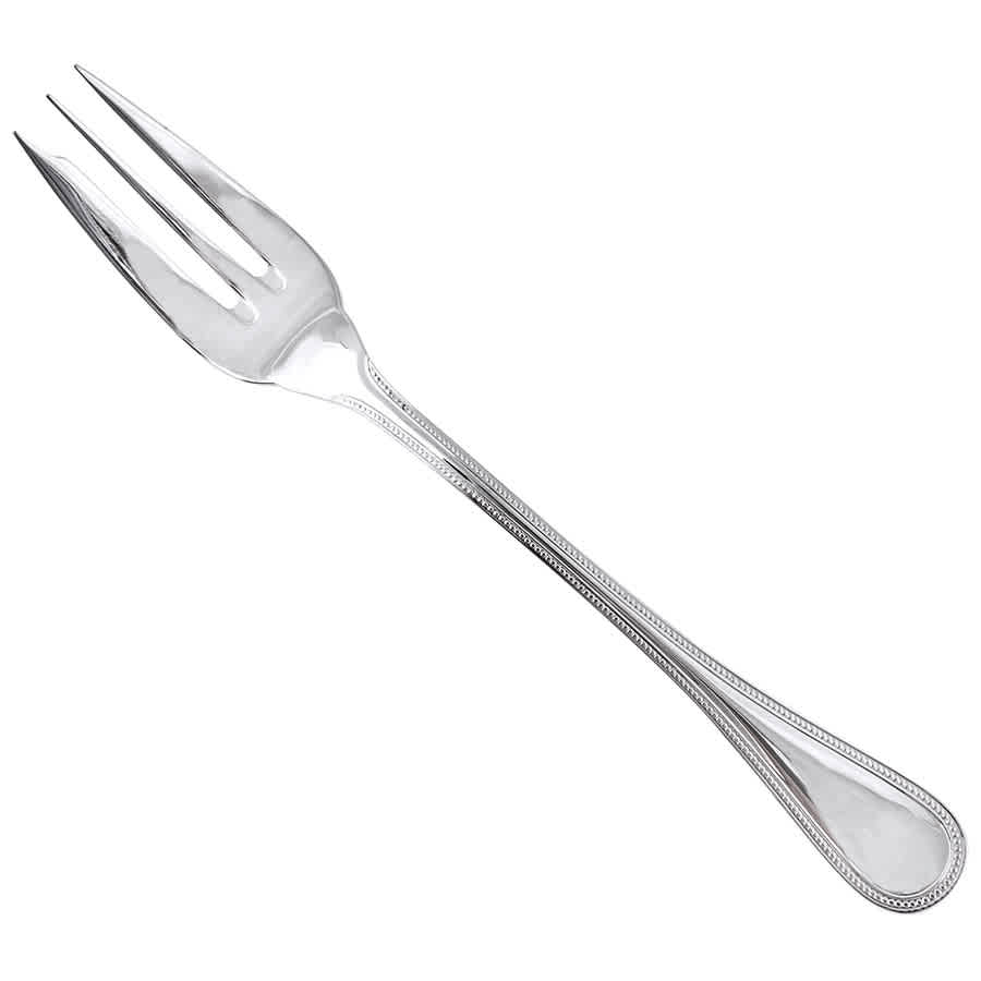 Christofle Perles Serving Fork Stainless Steel 2405007 In N/a