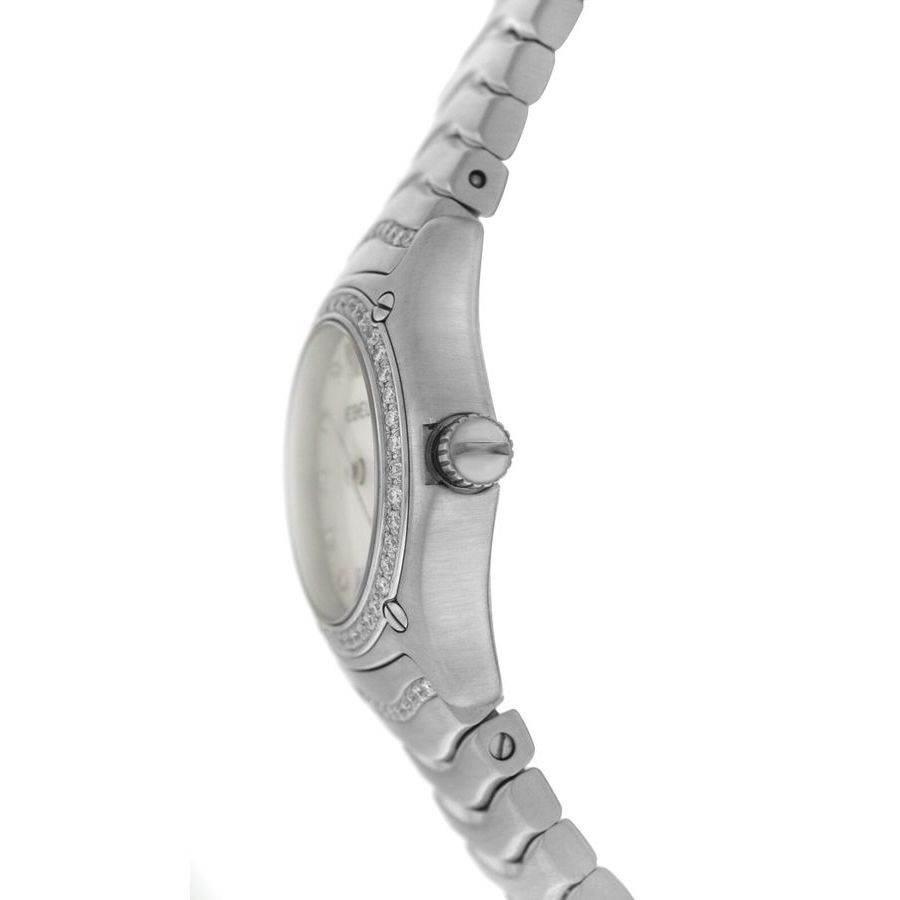 Pre-owned Ebel Classic Wave Quartz Diamond Ladies Watch E9157f14 In Mop / Mother Of Pearl / Wave