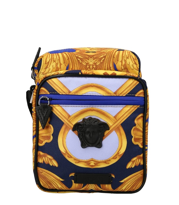 Shop Versace Baroque Print Shoulder Bag In Multicolor