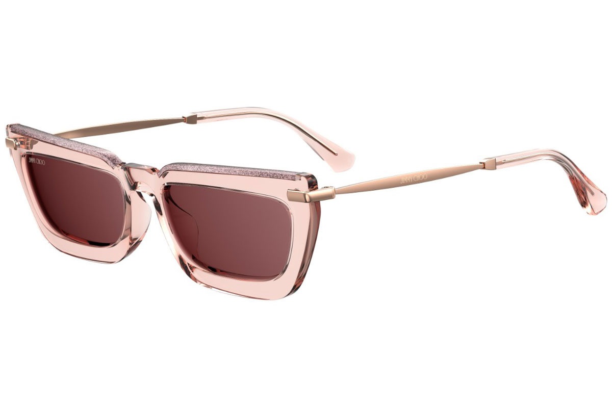 Jimmy Choo Burgundy Sunglasses Beth | Cranberry Cat Eye Sunglasses | JIMMY CHOO main image 2