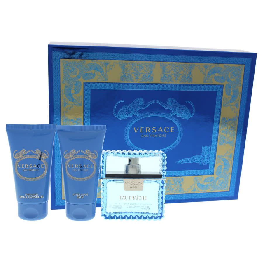 Versace Man Eau Fraiche By  For Men - 3 Pc Gift Set 1.7oz Edt Spray In N,a