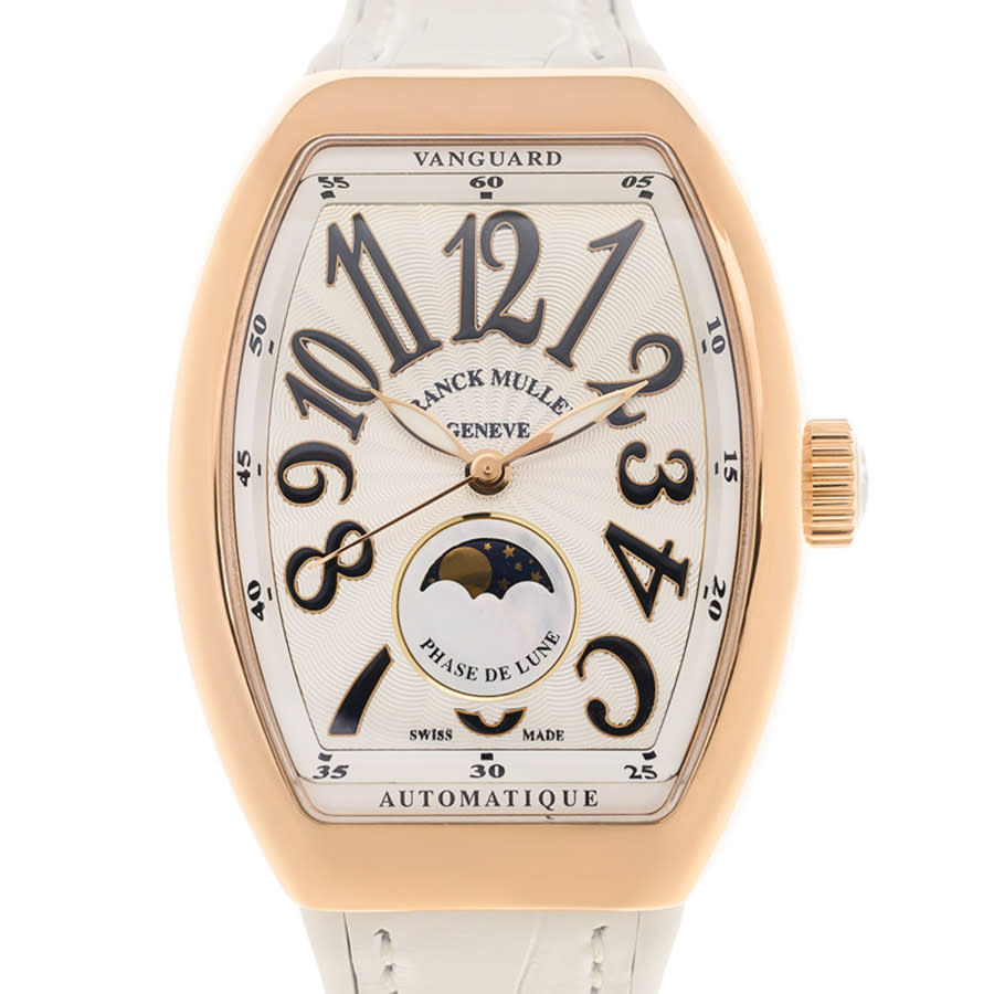 Franck Muller Vanguard Automatic White Dial Unisex Watch V32scatfol(5nbc) In Gold / Gold Tone / Rose / Rose Gold / Rose Gold Tone / White