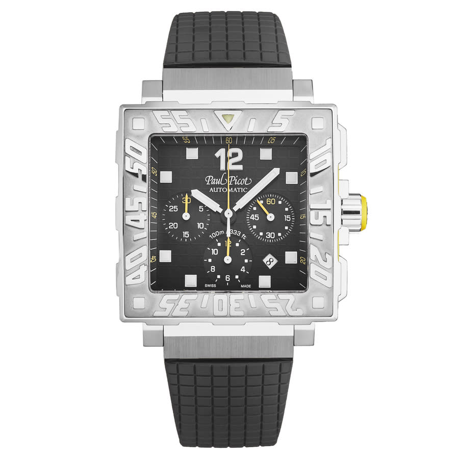 Paul Picot C-type Automatic Black Dial Mens Watch P0830.sg.5010.3301 In Black