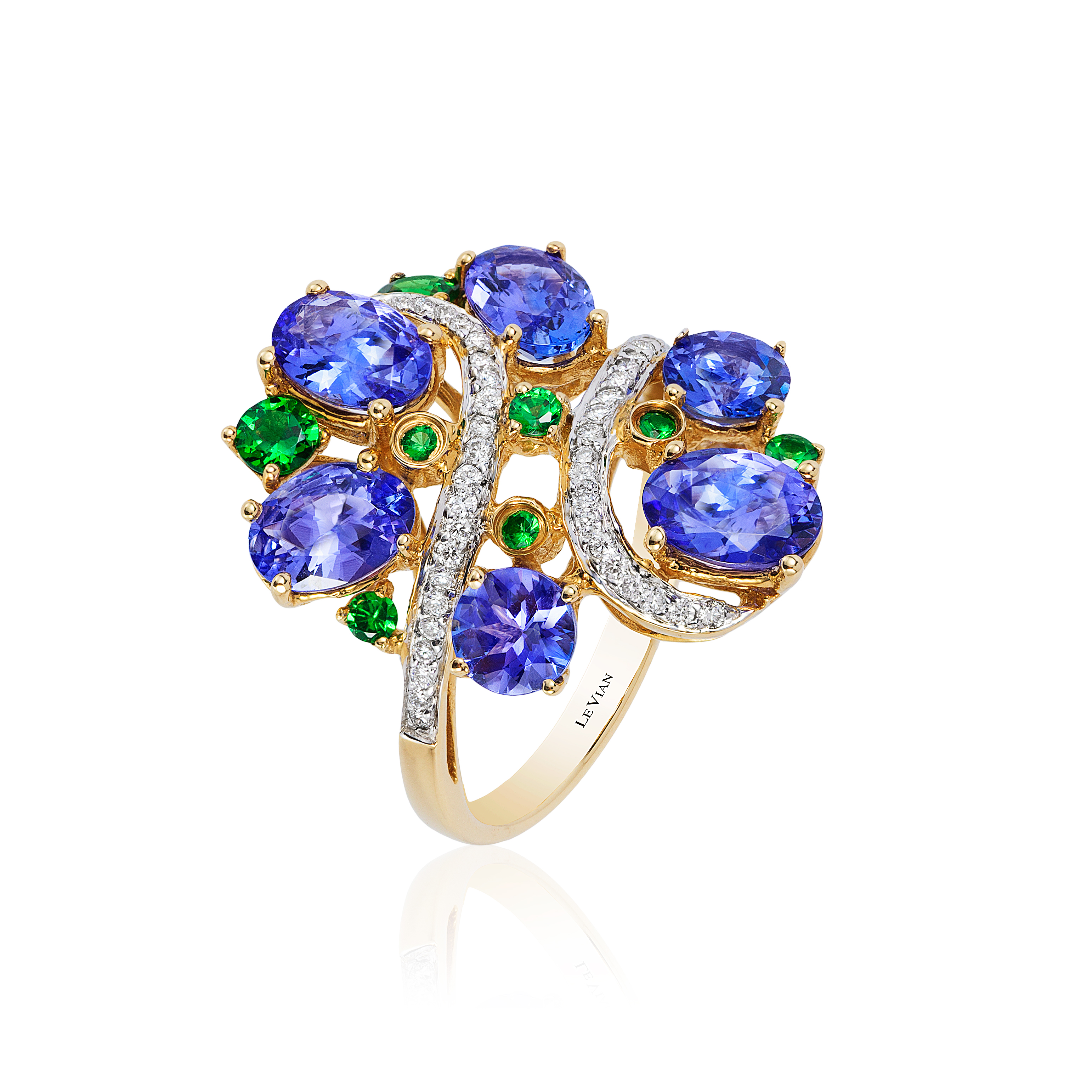 Le Vian Ring Blueberry Tanzanite In Yellow