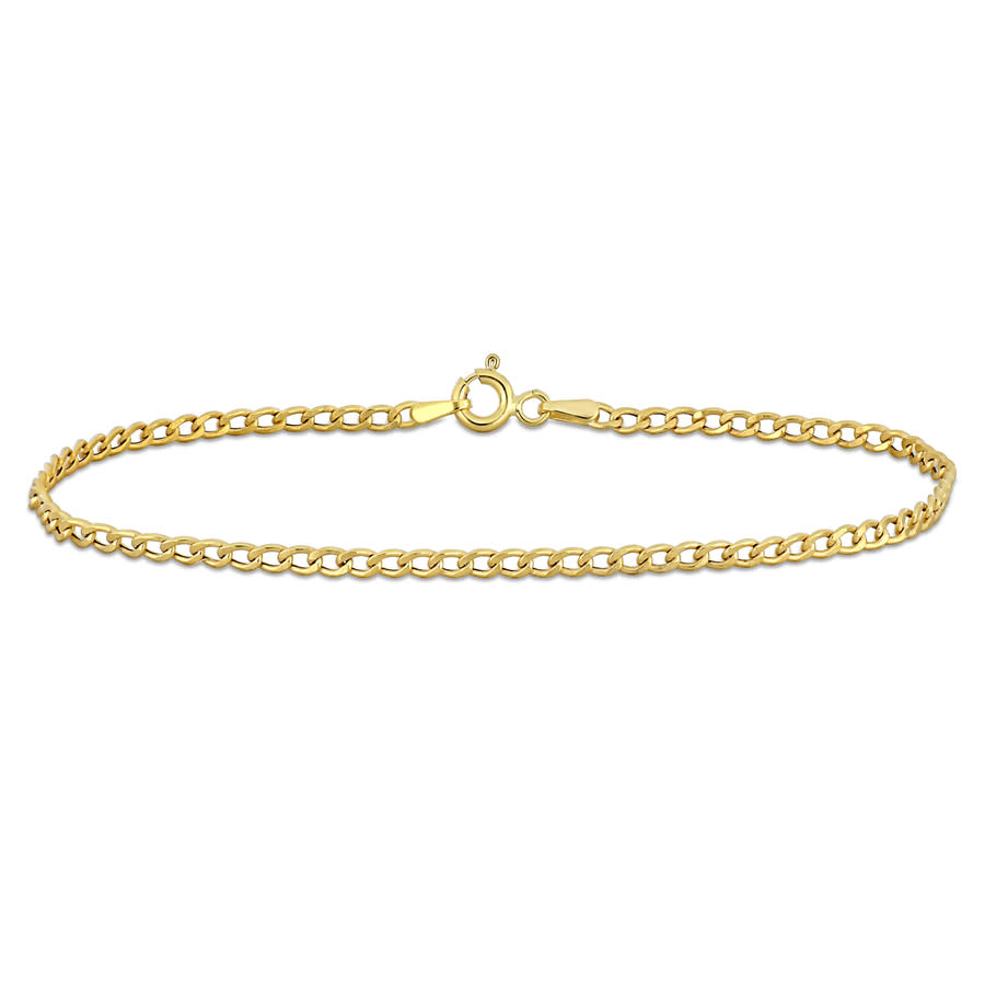 Amour 2.3mm Curb Link Bracelet In 10k Yellow Gold - 7.5 In