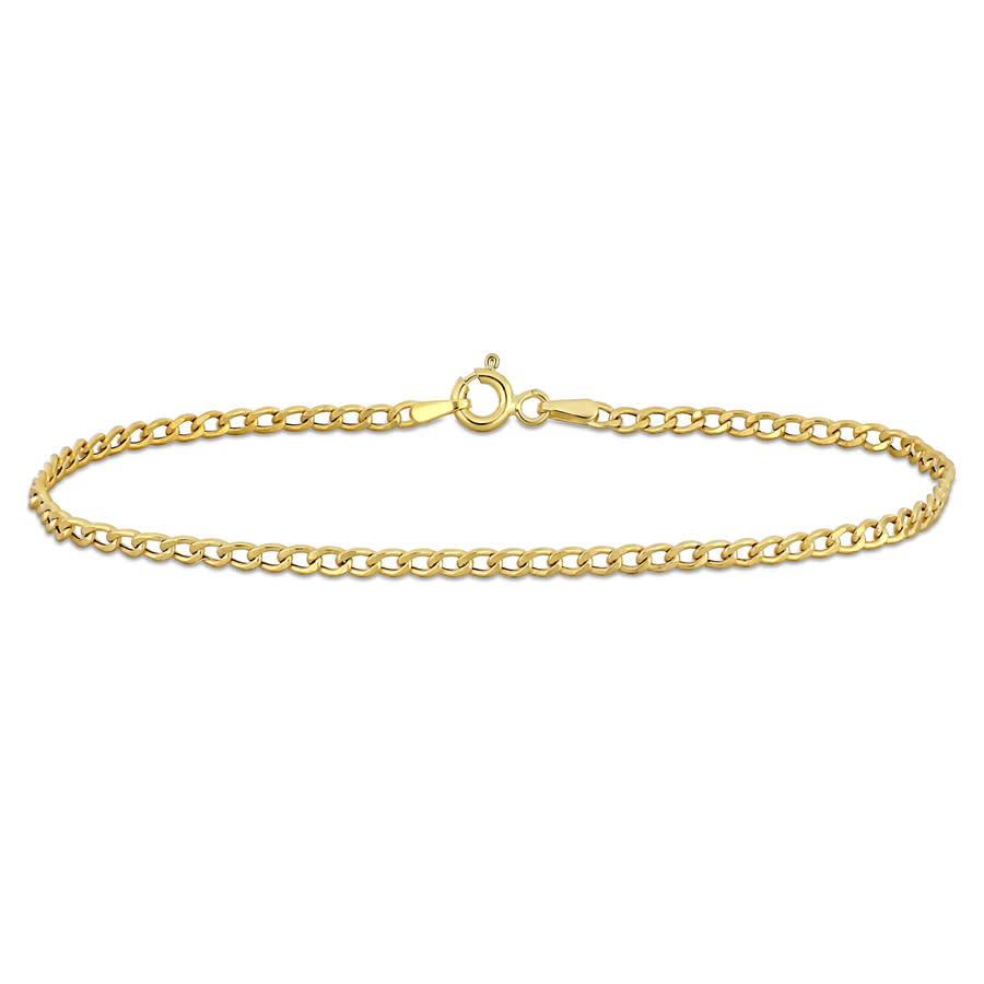 Amour 2.3mm Curb Link Bracelet In 10k Yellow Gold - 7.5 In In Yellow