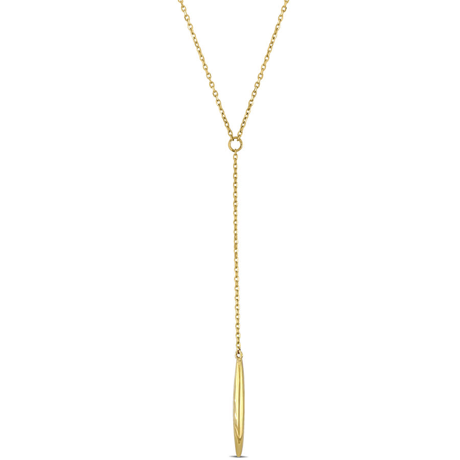 Amour Lariat Necklace In 14k Yellow Gold