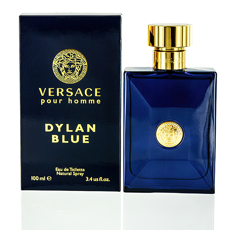 Versace Dylan Blue By After Shave Lotion 3.4 oz (100 Ml) (m) In Black / Blue / Violet