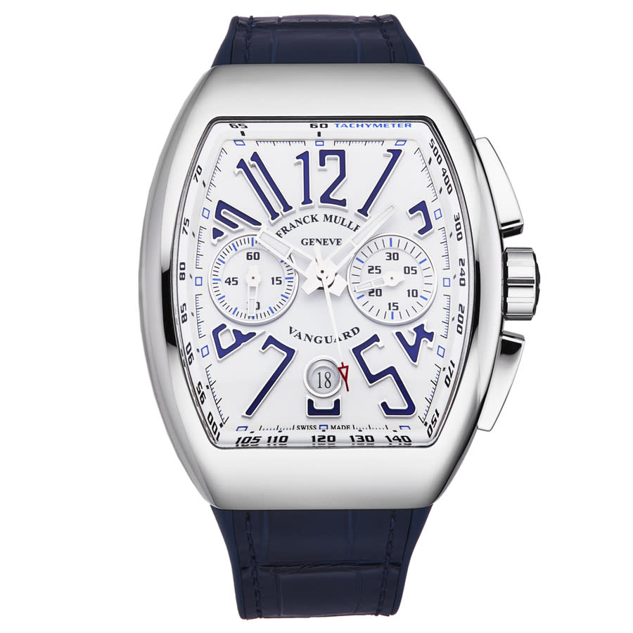 FRANCK MULLER FRANCK MULLER VANGUARD MENS CHRONOGRAPH AUTOMATIC WATCH 45CCWHTBLU