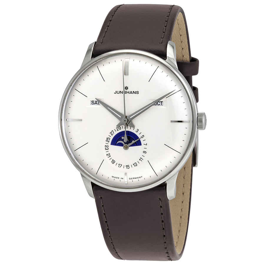 Junghans Meister Calender Automatic Silver Dial Mens Watch 027/4200.01 In Brown,grey,silver Tone