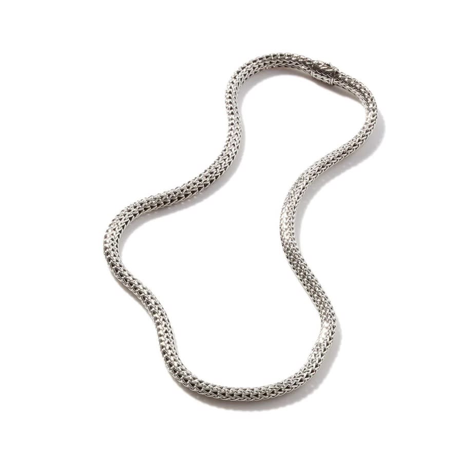 John Hardy Silver 6.5mm Necklace In Silver-tone