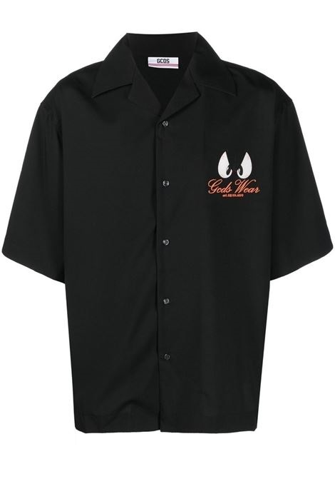 Gcds Mens Black Daffy Duck Bowling Shirt