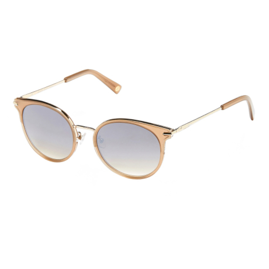 Balmain Grey Gradient Round Unisex Sunglasses Bl 6089k 4 56 In Gold / Grey / Pink