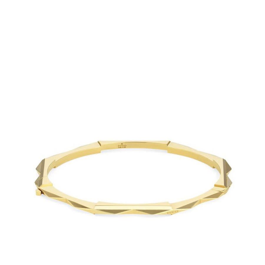 Gucci Link To Love Studded Bracelet In Yellow Gold - Yba662253001