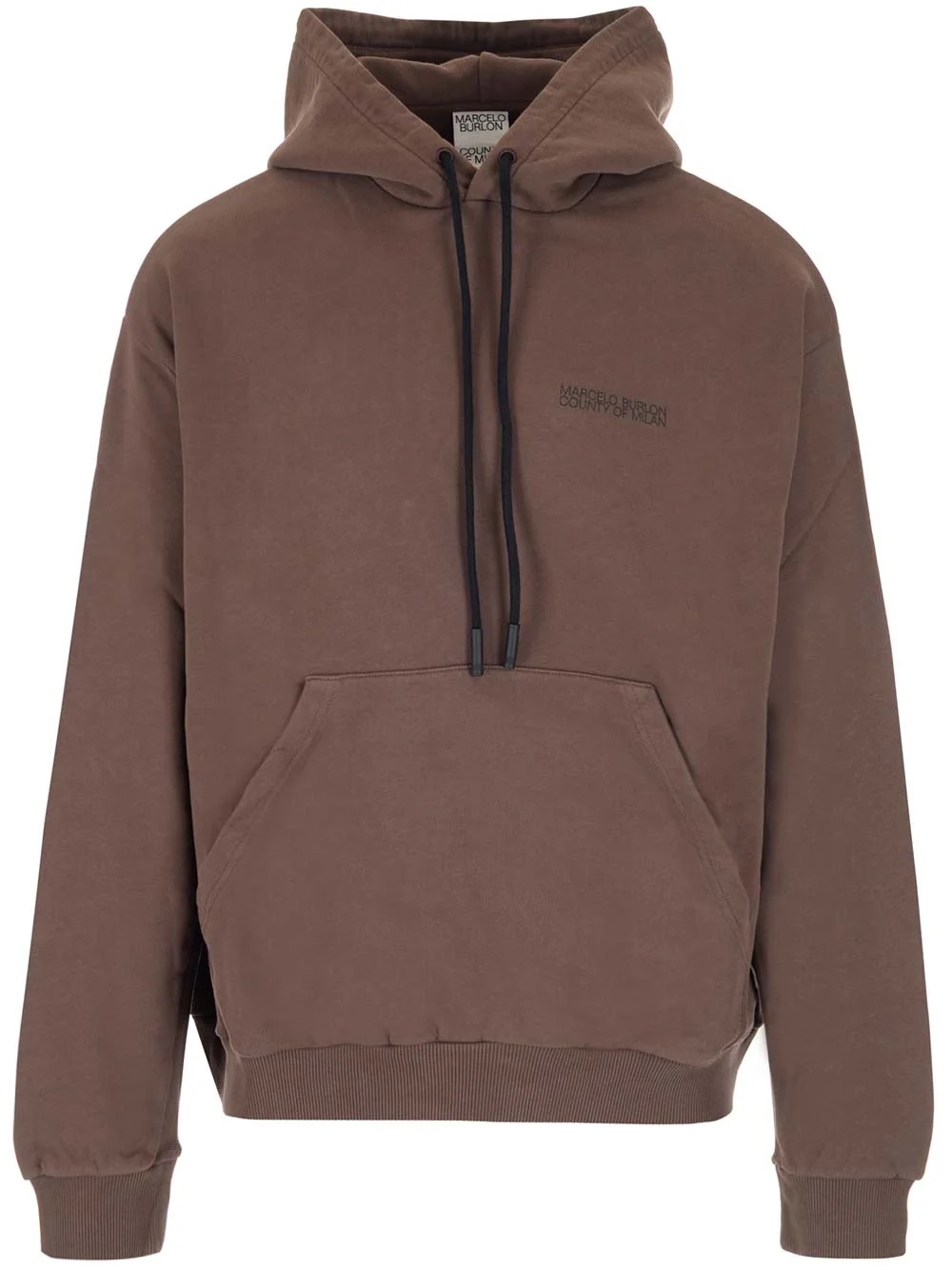 Marcelo Burlon County Of Milan Marcelo Burlon Man Sweatshirt Brown Size S Cotton In Brown Black