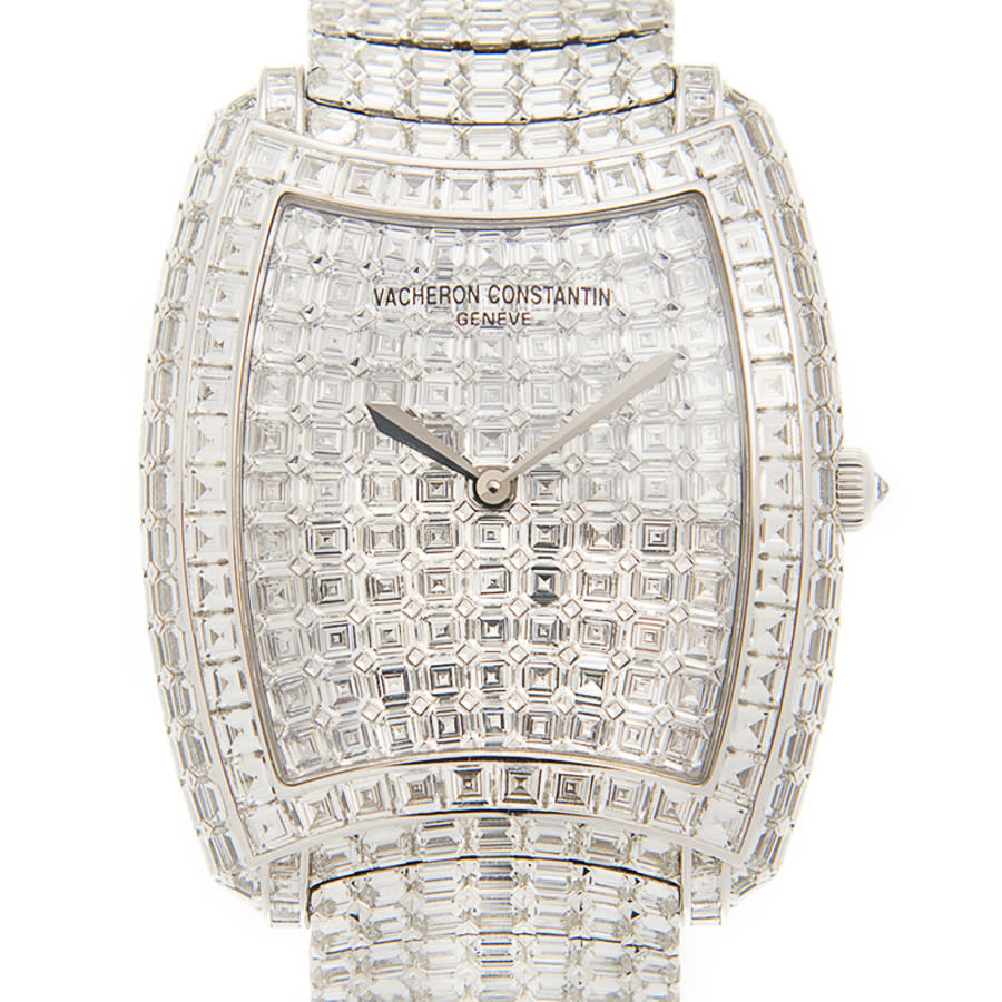 Vacheron Constantin Metiers D'art Hand Wind Diamond Ladies Watch 81750/s01g-9198 In Gold / White