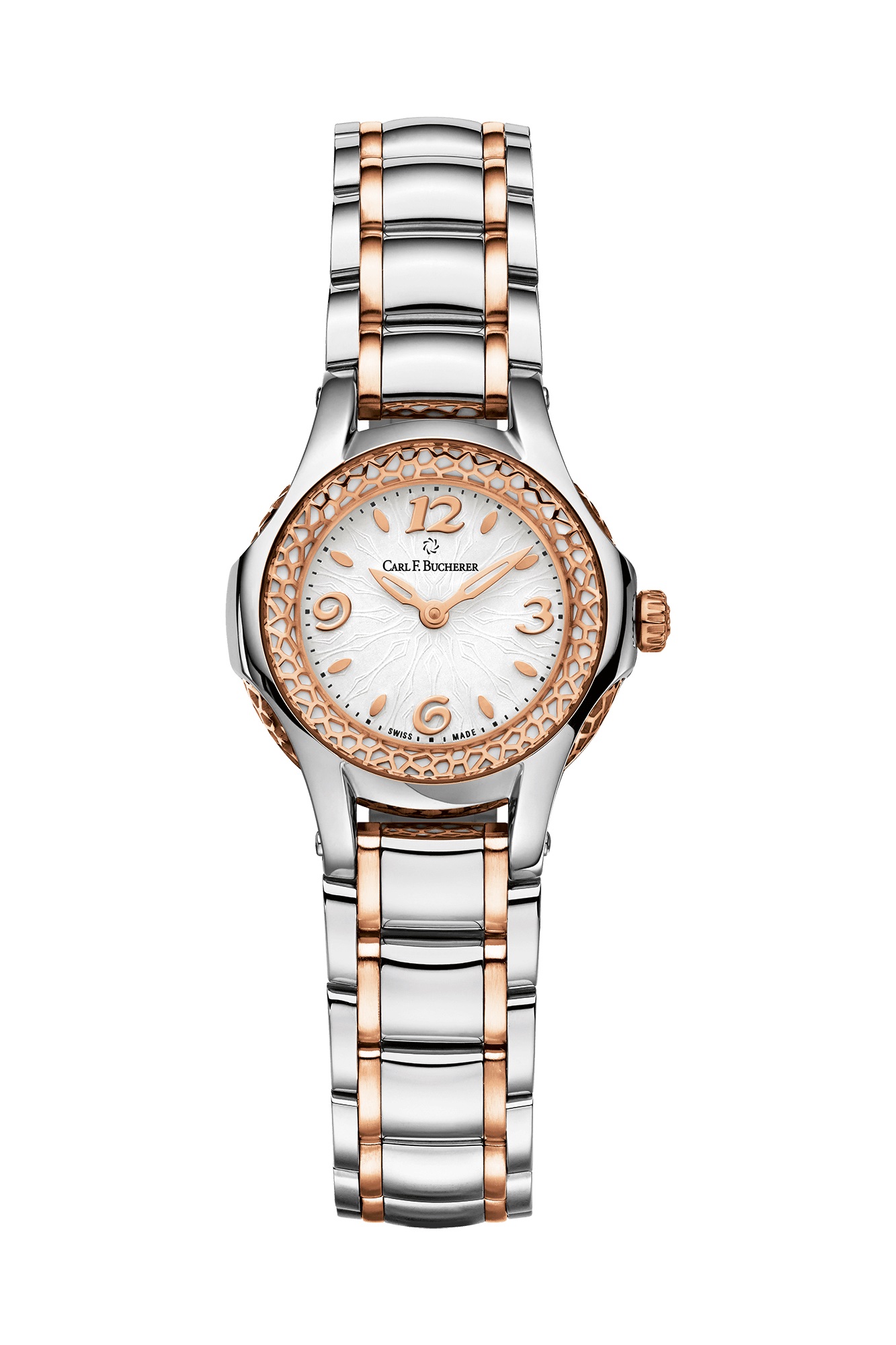 Carl F. Bucherer Pathos Princess Quartz White Dial Ladies Watch 00.10520.07.26.21