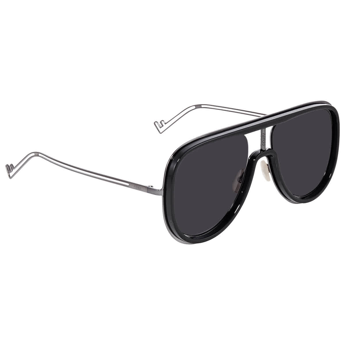 Fendi Grey Mens Sunglasses Ff M0068/s Ans 57 In Black,grey