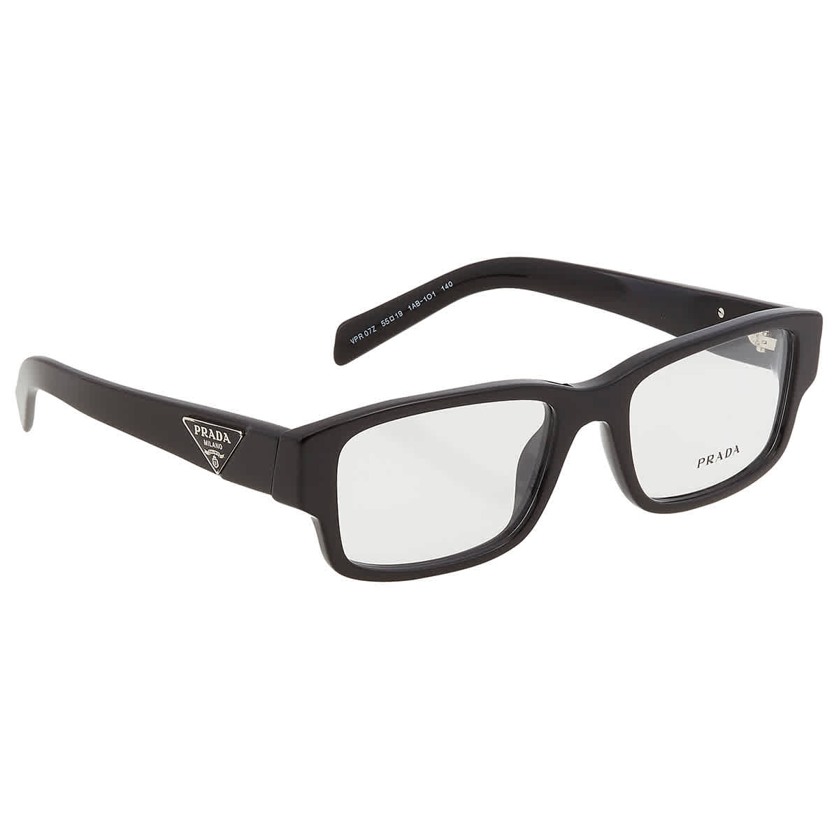Prada Demo Rectangular Mens Eyeglasses PR 07ZV 1AB1O1 55