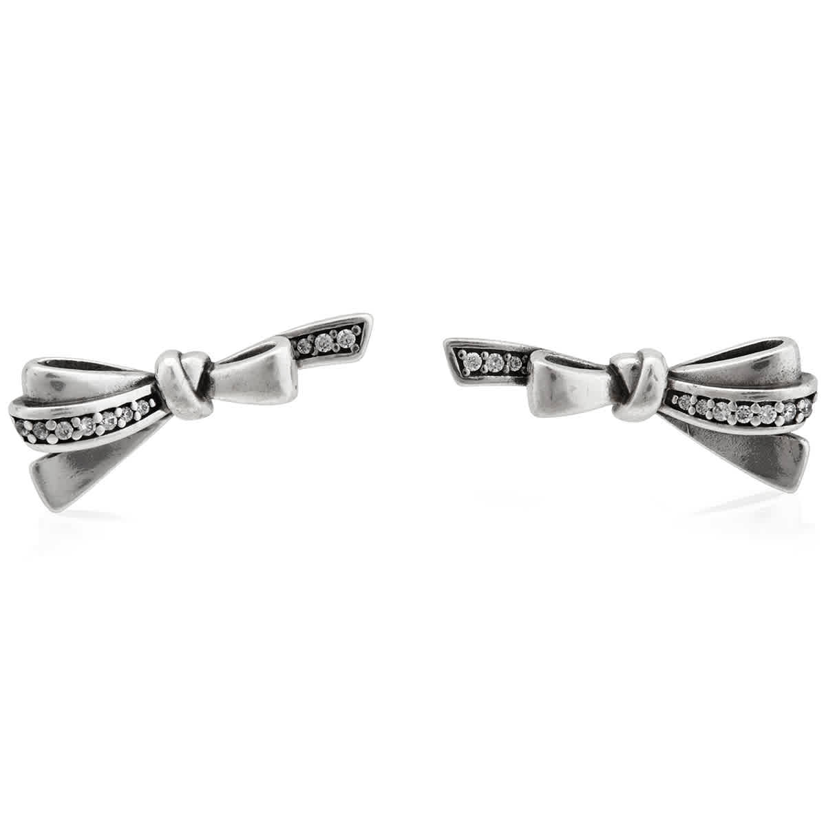 Pandora ribbon earrings on sale
