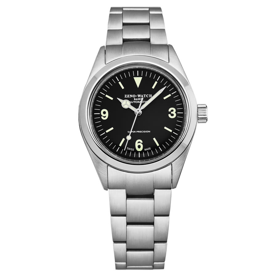 Zeno Super Precision Automatic Black Dial Mens Watch 6704-a1m In Black