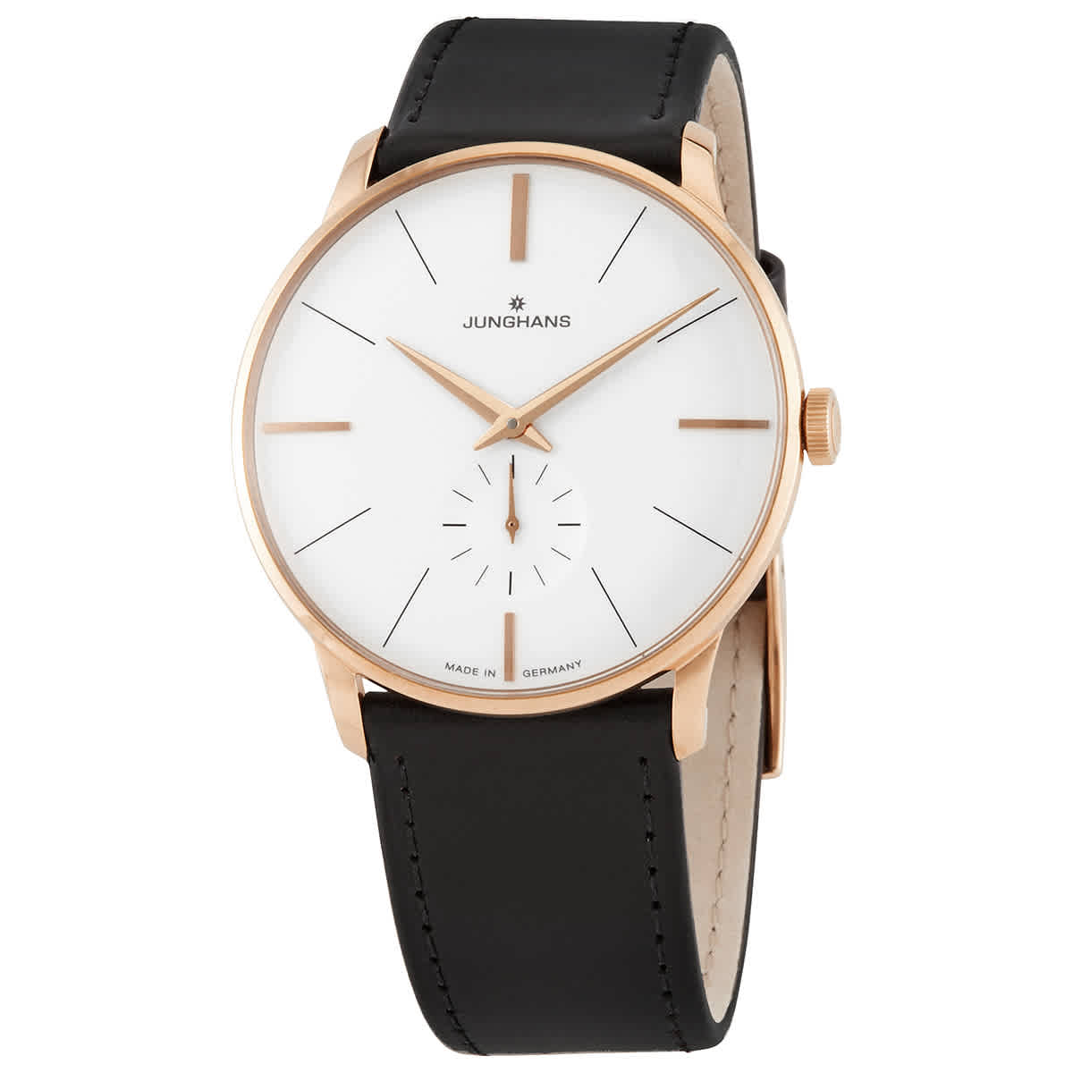 JUNGHANS MEISTER HANDAUFZUG HAND WIND SILVER DIAL MENS WATCH 027/5002.00