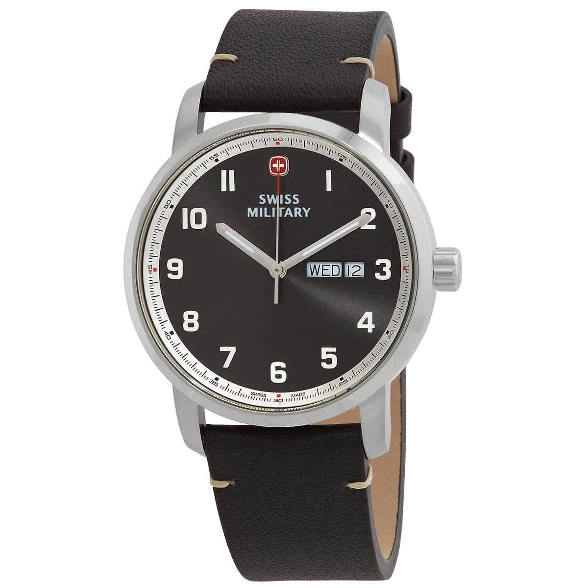 Swiss military sales watch black