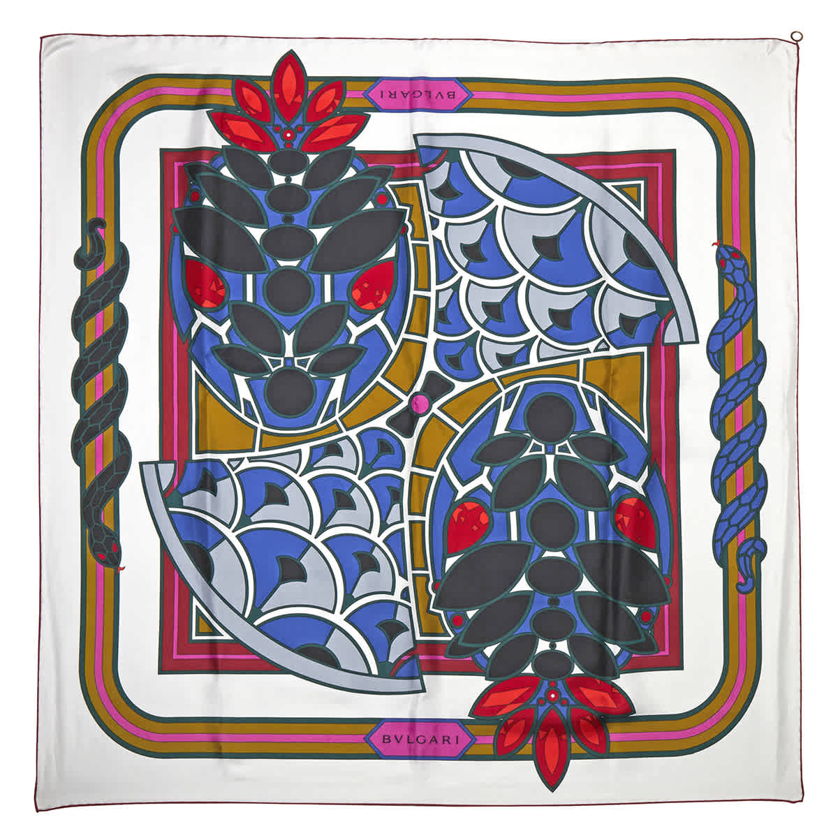 Bvlgari Heritage Square Silk Scarf In N,a