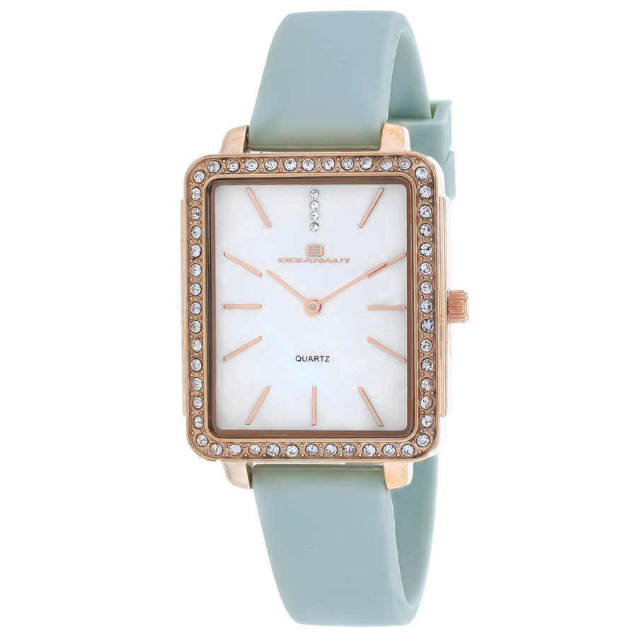 Shop Oceanaut Adorn Quartz White Dial Ladies Watch Oc0277 In Blue / Gold Tone / Rose / Rose Gold Tone / White