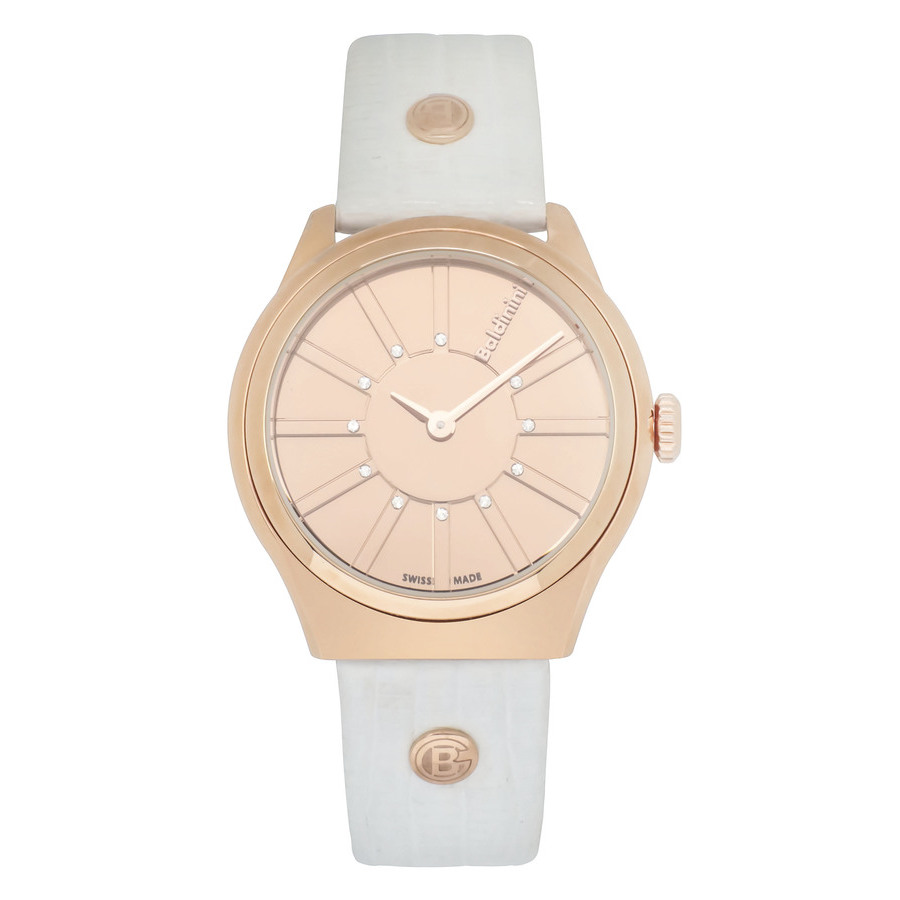 Baldinini Adria Quartz Rose Gold Dial Ladies Watch 01.l.01.adria In Gold / Gold Tone / Rose / Rose Gold / Rose Gold Tone / White