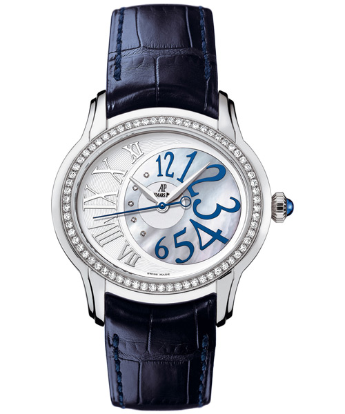 Audemars Piguet Millenary Automatic Ladies Watch 77301bc.zz.d301cr.01 In Blue / Gold / Mother Of Pearl / Silver / White