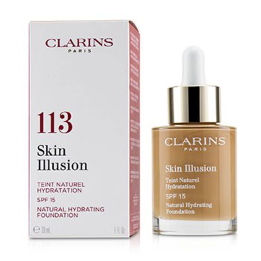 Click to view more detailed imagery on our partner's website Clarins - Skin Illusion Natural Hydrating Foundation Spf 15 # 113 Chestnut 30ml/1oz In Brown