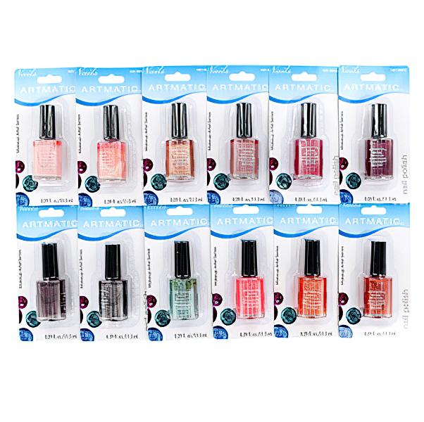 Artmatic / Mega Reflect Nail Polish 72 Pcs Assorted Colors .39 oz Ea (11.5 Ml) In N,a