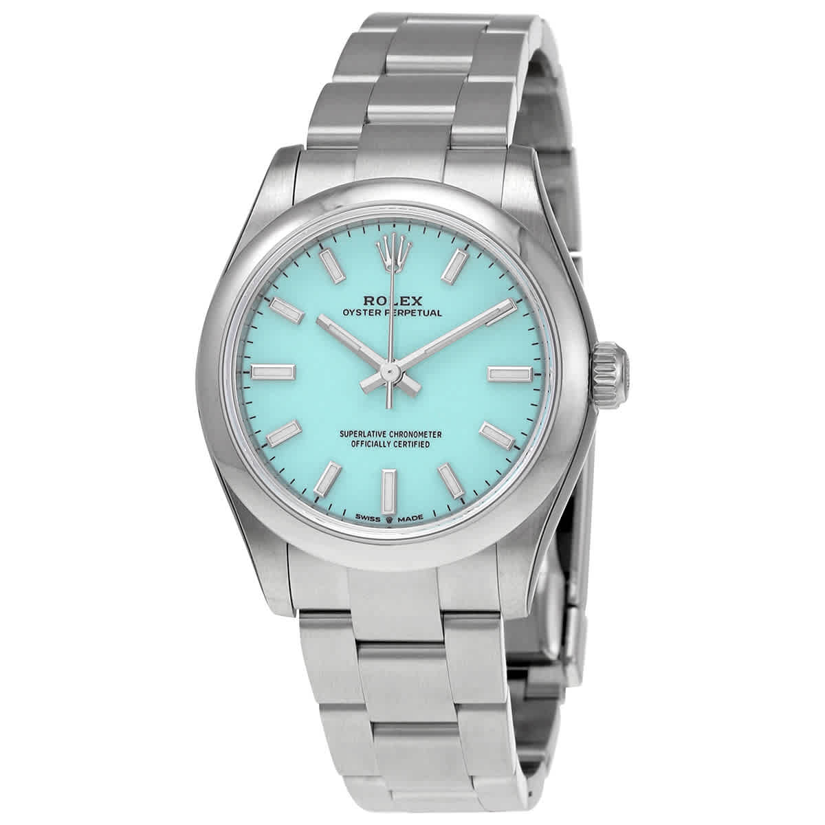 Rolex Oyster Perpetual Ladies Automatic Watch 277200tqblso In Blue / Turquoise